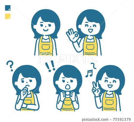 Housewife pose set Housewife pose set 75591379