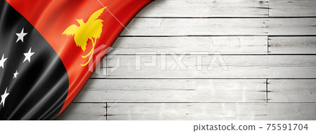 Banner panel old green flag for game Royalty Free Vector