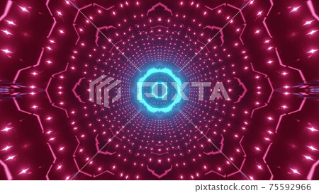 3d illustration of bright glowing tunnel 3d illustration of bright glowing tunnel 75592966
