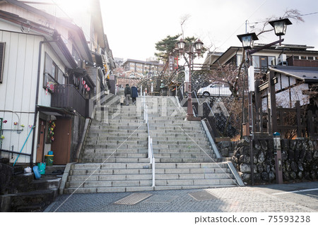 Ikaho溫泉的石台階 75593238