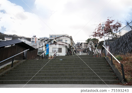 Ikaho溫泉的石台階 75593243