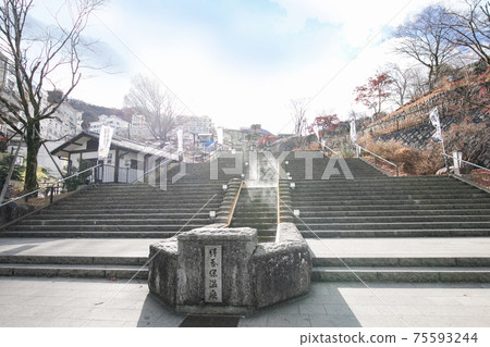 The stone stair of Ikaho hot spring The stone stair of Ikaho hot spring 75593244