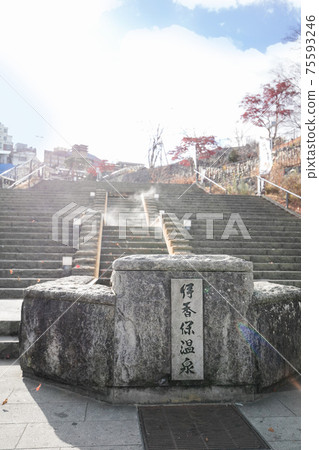 Ikaho溫泉的石台階 75593246