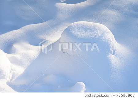 Nature background with earth covered with snow. 75593905