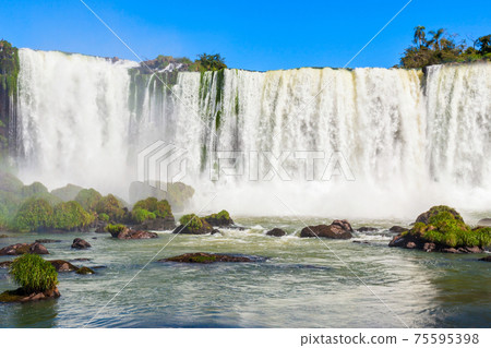 Iguazu Falls or Waterfall landscape 75595398