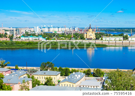 Nizhny Novgorod aerial view Nizhny Novgorod aerial view 75595416