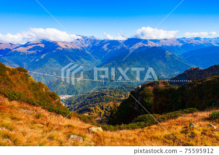 Suspension bridge, Rose Peak, Sochi Suspension bridge, Rose Peak, Sochi 75595912