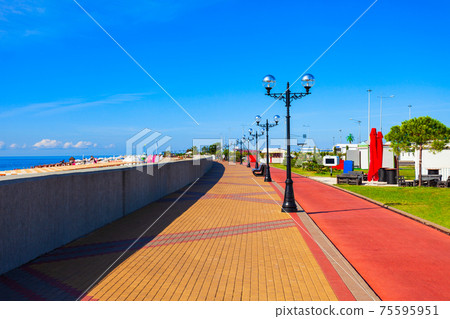 Imeretinsky beach in Sochi city Imeretinsky beach in Sochi city 75595951
