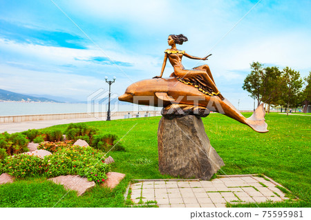 Girl on Dolphin sculpture, Novorossiysk 75595981