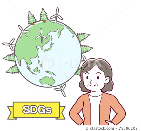 Illustration of Sustainable Development Goals 75596102