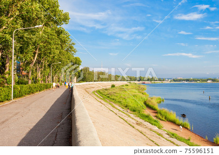 Angara river in Irkutsk 75596151