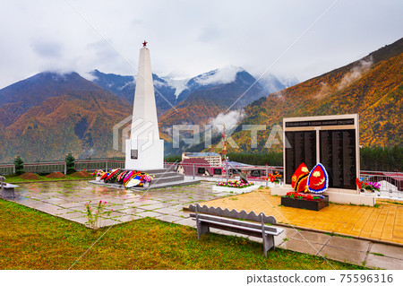 War monument in Terskol village War monument in Terskol village 75596316