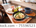 Chicken soft cream boiled restaurant Western food lunch cafe 75596523