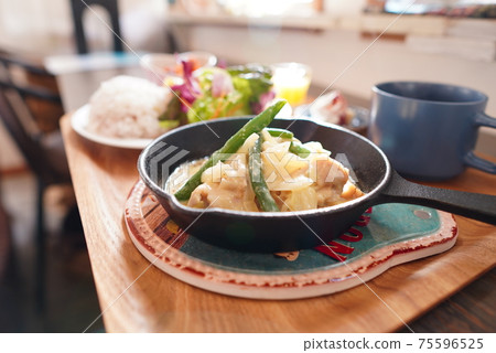 Chicken soft cream boiled restaurant Western food lunch cafe Chicken soft cream boiled restaurant Western food lunch cafe 75596525