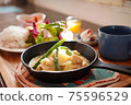 Chicken soft cream boiled restaurant Western food lunch cafe 75596529