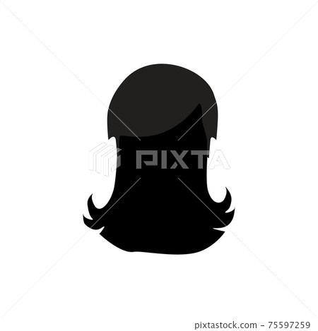 Flat Hairstyle Icon - Stock Illustration [75597259] - PIXTA