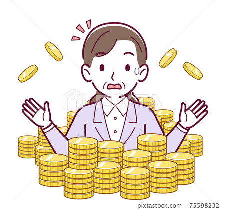 A person buried in gold A person buried in gold 75598232