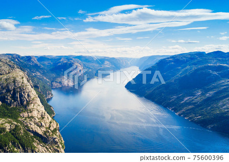 Lysefjord near Preikestolen, Norway 75600396