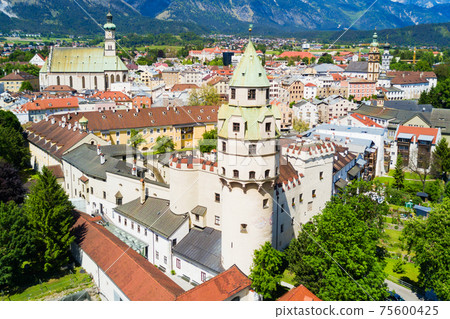 Hall Tirol aerial view Hall Tirol aerial view 75600425