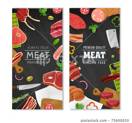 Meat Market Banners Set Meat Market Banners Set 75600850