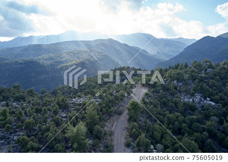 Scenic mountain landscape on a summer day. 75605019
