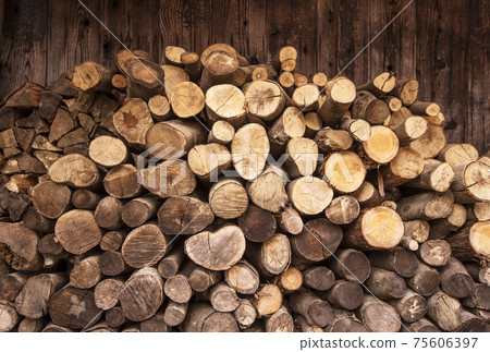 Firewood Stocked firewood Fuel wood Stacked firewood Image material Firewood Stocked firewood Fuel wood Stacked firewood Image material 75606397