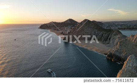 Lovers beach Cabo San Lucas sunset Lovers beach Cabo San Lucas sunset 75611672