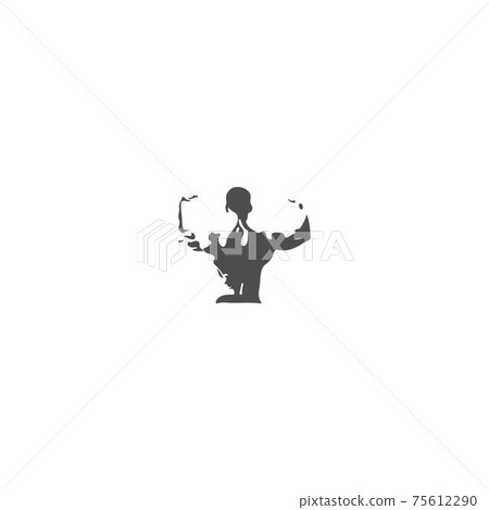 Muscle arm icon logo design vector illustration... - Stock Illustration ...