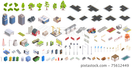 City Constructor Isometric Set 75612449