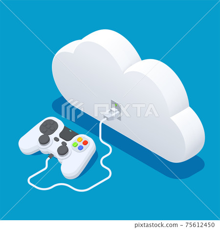 Cloud Gaming Service Concept 75612450