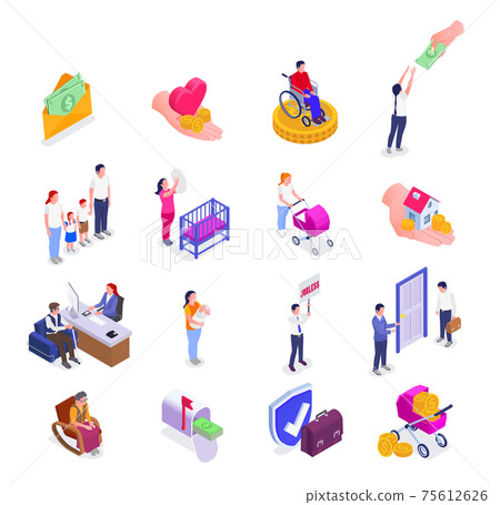 Social Securuty Icons Collection 75612626