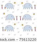 大象 樣式 動物 75613220