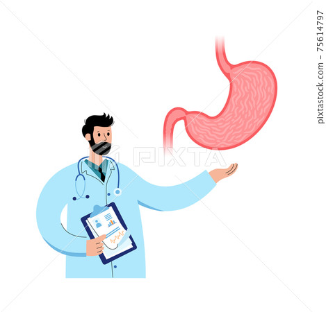Stomach logo concept 75614797
