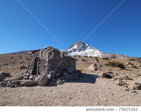 Cooper Spur shelter on Mount Hood, Oregon. 75615262