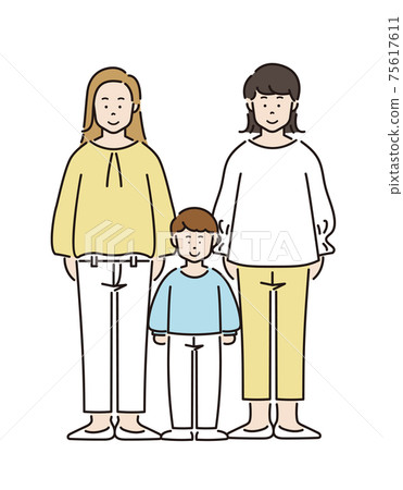 Couple partner whole body couple standing pose 75617611