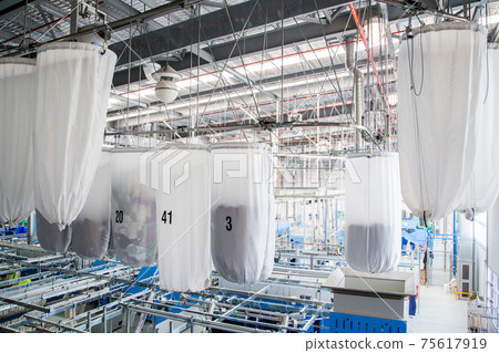 clothes in Cloth bag are being conveyed to washing machine clothes in Cloth bag are being conveyed to washing machine 75617919