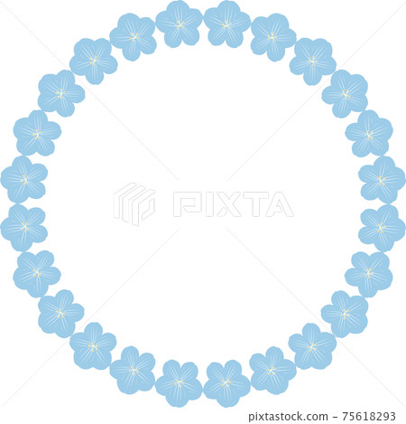 Nemophila Ruri Karakusa花彈簧框架框架框架複製空間背景圖材料 Nemophila Ruri Karakusa花彈簧框架框架框架複製空間背景圖材料 75618293