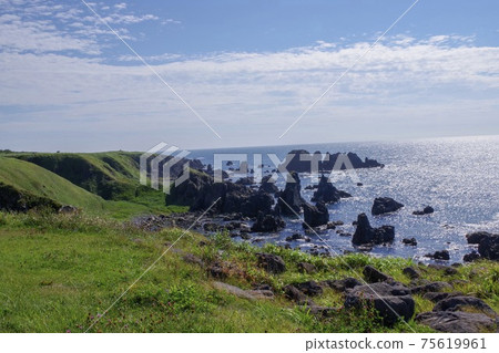 View from the lighthouse of Cape Nyudo on the Oga Peninsula View from the lighthouse of Cape Nyudo on the Oga Peninsula 75619961