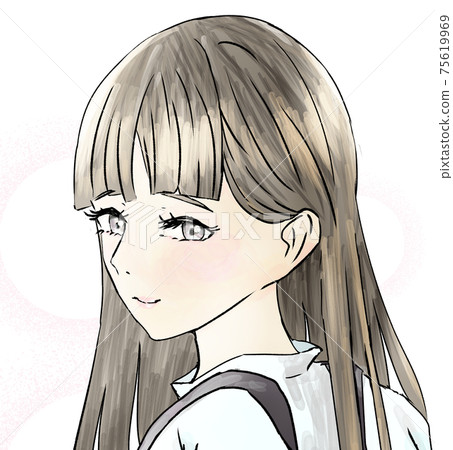 Spring woman (up) - Stock Illustration [75619969] - PIXTA