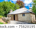 The historic building in Arrowtown Chinese Settlement of New Zealand. 75620195