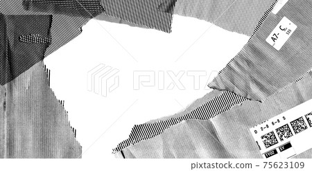 A piece of cardboard, rough paper 75623109