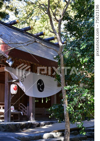 Tsubaki Grand Shrine in early spring 75623196