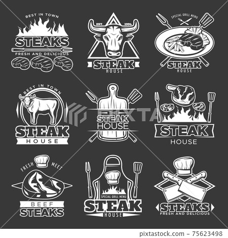 White Steak Emblem Set White Steak Emblem Set 75623498