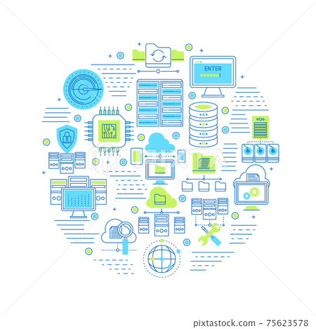 Datacenter Round Composition 75623578