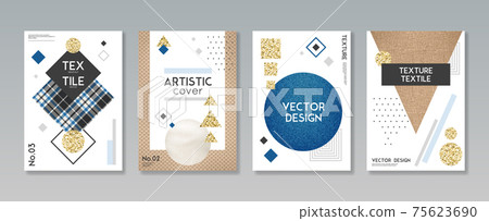Cloth Fabric Textile Banners Set 75623690