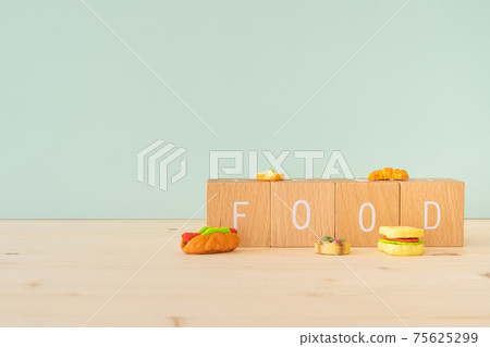 食品，食品|標有“ FOOD”的積木和食品玩具 75625299