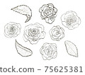 Rose pen drawing 75625381