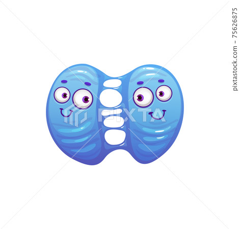 Cartoon virus cell vector icon, bacteria division Cartoon virus cell vector icon, bacteria division 75626875