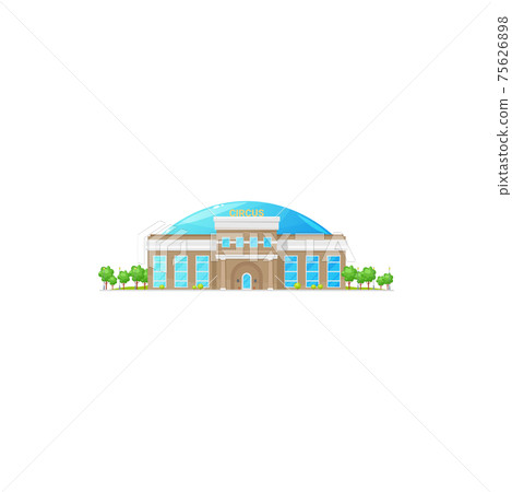 Chapiteau circus old cirque cartoon building icon 75626898
