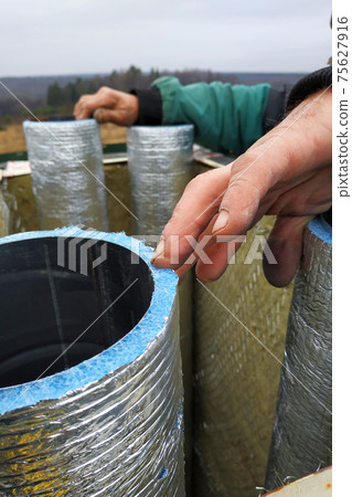 Cooling, air conditioning and ventilation system in the house, fission of ventilation pipes. Cooling, air conditioning and ventilation system in the house, fission of ventilation pipes. 75627916